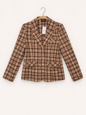 NWT Cider Plaid Jacket Size XS